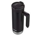 Contigo Superior Stainless Steel Mug - 20 oz - Licorice-DRINK WITHOUT LEAKS: Unique SNAPSEAL lid snaps open for drinking and snaps down to lock the lid closed for leak-proof travel