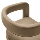 Modway Winslow Performance Velvet Barrel Accent Chair - Taupe-9
