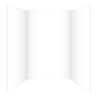 Royal Brites Tri-Fold Foam Board - 28" H x 40" W - White-Grid Lines Ensure Straight Design