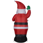 GEMMY Airblown Inflatable Christmas African American Santa - 78"-Self-inflates in seconds and deflates for easy storage
