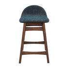 Modway Juno Wood Counter Stool - Navy Fabric - Set of 2-8