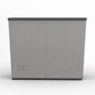 Suncast Backyard Oasis Storage Unit - 130 Gal. - Dove Grey-Adjustable shelf for internal storage.