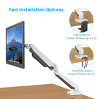 ShoppingAll SA-GM212U Adjustable Single Gas Spring Monitor Mount Desk Stand for 15"-32" Monitor - White-7