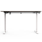 MotionGrey 55" Ergo2 Electric Height Adjustable Standing Desk with Motor for Home and Office - 55"x24" - White-55"x 24" Desktop, height adustable range from 28" to 46"