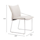 Zuo Pola Dining Chair - White - Set of 2-6