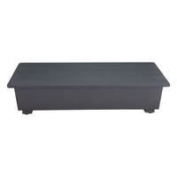 Zuo Tien Coffee Table - Black-Powder Coated Aluminum rectangular shape tabletop