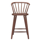 Zuo Stenger Counter Stool - Walnut - Set of 2-Armrest support