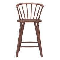 Zuo Stenger Counter Stool - Walnut - Set of 2-Armrest support