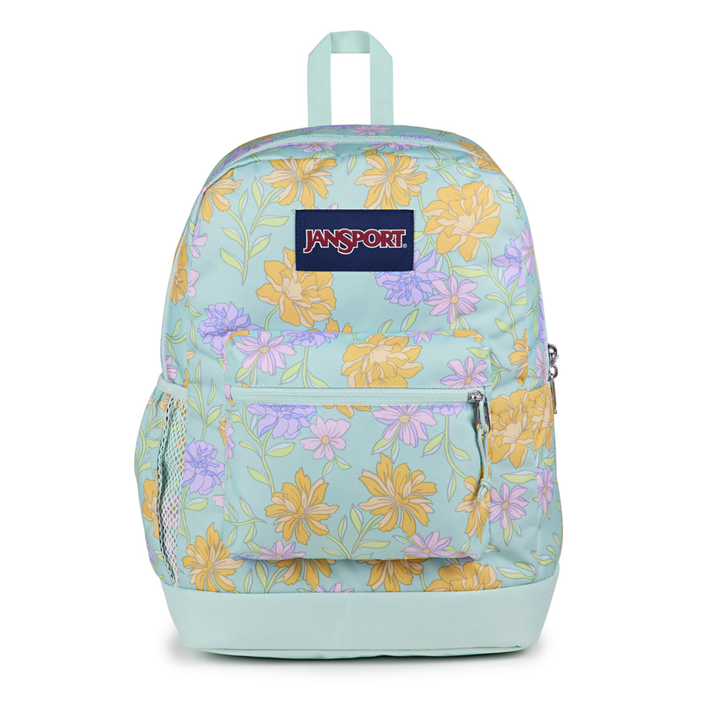 JanSport Cross Town Plus Backpack - Faded Floral Fresh Mint  display picture 3