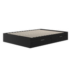 Nexera Hunter 2-Drawer Storage Bed - Full Size - Black-Customizable Layout:Adaptable to room layout preferences. Accommodates both left and right drawer placement effortlessly