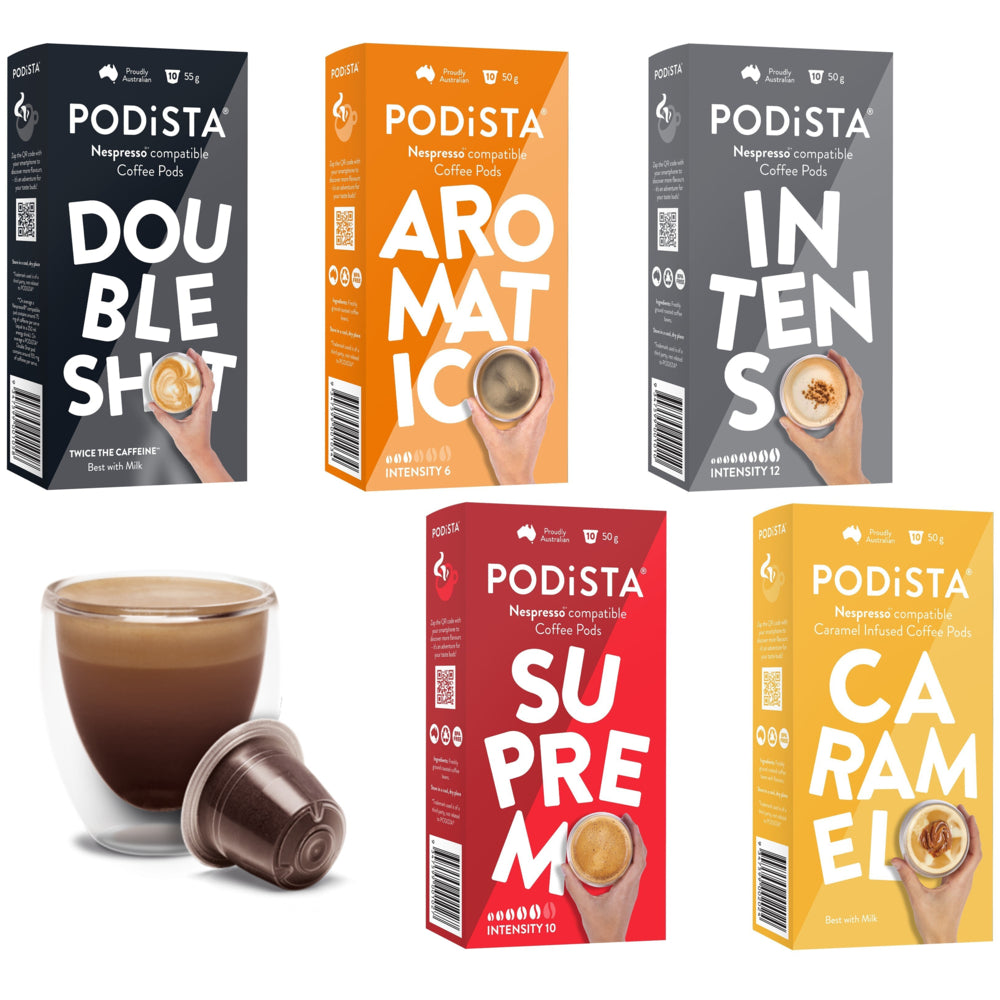 PODiSTA Espresso Variety Pack Nespresso Original Line Capsules
