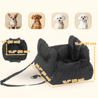 PawHut Dog Car Seat for Small Pets - Black-Dual-use design works as a car seat or a portable pet carrier