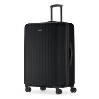 Bugatti Tokyo Collection 30.25" Hardside Checked Spinner Luggage - Black-Made of ABS/PC