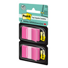 Post-it 1" x 1.7" Flags - Pink - 50 Flags/Dispenser - 2 Dispensers/Pack-50 per dispenser