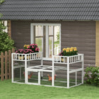 PawHut Combinable Design Wooden Chicken Coop with Storage Shelf - 7.3' x 3.6' - White-Climate-safe paint ensures daily safe use 