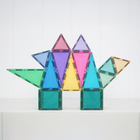 Connetix Glitter Castle Pack - 48 Pieces-Gift Idea for boys, girls and kids aged 3+ who are looking for an introduction to magnetic play, or supplement to an existing collection