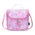 Roots Recycled Lunch Bag  - 5L - Ditzy Floral Pink-Smart Storage: Features a zippered main compartment and an interior mesh pocket to keep items neatly organized