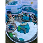 Yellow Door Little Lands Ocean 8-Piece Set-Set contains eight stones: blue whale, clown fish, dolphin, octopus, orca (killer whale), seahorse, shark and turtle.