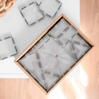Connetix Clear Starter Pack - 34 Pieces-Inspire creativity and create designs from Frozen castles to icy igloos, functional windows to crystal glasshouses, snowflakes and so much more