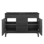 Modway Render 48" Double Sink Bathroom Vanity - Charcoal/Black-9