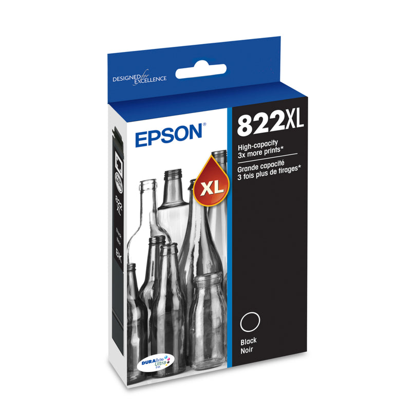 Epson T822 Ink Cartridge - High Capacity - Black | staples.ca