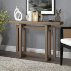 Hudson&Canal Breslow 44"W Console Table - Antiqued Grey Oak-Clean with a soft, dry cloth and no harsh chemicals or abrasive cleaning materials