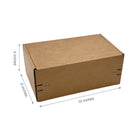 Reliabag Self Seal Corrugated Literature Mailer Boxes - 10" L x 6" W x 4" H - Kraft - 40 Pack-40pcs ships flat, save storage space