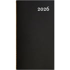 Socadis W. Maxwell 2026 Mini Daily Planner - 3.5" x 6.25" - Black - Bilingual-January to December 2026