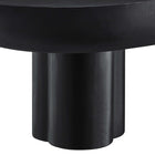 Modway Caspian Oval Concrete Coffee Table - Black-8