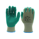 SHOWA Microporous Sustainable EBT Embossed Nitrile Glove - Poly Knit Liner - Green - XLarge -13-gauge seamless knit EBT polyester
