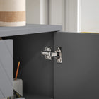 HOMCOM 47.2" L Sideboard Buffet Cabinet with Storage - Gray-Elevated base design guards against moisture and damage