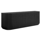 Modway Fortitude 75" Curved Sideboard Storage Cabinet - Black-75" Modern Curved Sideboard