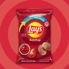Lay's Ketchup Flavoured Potato Chips - 60g - 32 Pack-Made with Canadian potatoes