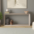 Hudson&Canal Osmond 64"W Console Table - Alder White-Clean with a soft, dry cloth and no harsh chemicals or abrasive cleaning materials