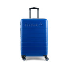 Reebok Double Dribble 26" Hardside Spinner Luggage - Blue-Telescopic trolley handle ergonomically designed for comfort and durability with multi-stage locking heights with reinforced top and side handle