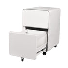 Geelong 2-Drawer Rounded Filing Cabinet - White-Dimensions: 25.1"  H x 15.75"  W x 20.1"  D