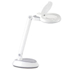 OttLite Space-Saving LED Magnifier Desk Lamp - Clearsun - White-Proprietary exclusive OttLite ClearSun LED - reduces eyestrain by 51%
