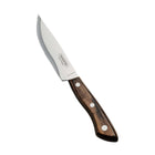 Tramontina Churrasco Steak Knife Set with Polywood Handles and Magnetic Wooden Case - 4 Piece Set-Dark brown Polywood handles