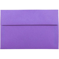 JAM Paper A8 Coloured Invitation Envelopes - 5.5 x 8.125 - Violet Purple Recycled - 50 Pack-These envelopes are perfect to use for sending invitations, greeting cards, RSVP's, thank you cards, gifts for birthdays, graduations, holidays and more