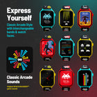  My Play Watch Space Invaders Retro Gaming Smartwatch - Yellow/Black-Classic Sound Effects: Enjoy alarms, timers, and audio feedback enriched with the original Space Invaders  sounds, immersing you in the retro gaming atmosphere