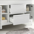 Modway Render 48" Single Sink Compatible Bathroom Vanity Cabinet - White-Full-Extension Drawers