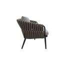 Backyard Lifestyles Nautique 4-Piece Conversation Patio Set - Charcoal-Dimensions: Coffee Table: 39.3" L x 23.6" W x 13.1" H.