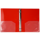 JAM Paper Mini Plastic 1" 3-Ring Binder - Red - 24 Pack -Colour: Red, Be stylish and organized with colourful binders