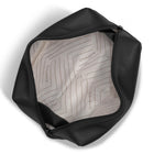 Champs Onyx Leather Toiletry Bag - Black-Inner RFID zipper pocket
