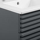Modway Render 18" Bathroom Vanity Cabinet - Grey/White-Assembly Required