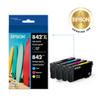 Epson T842 DURABrite Ultra Ink Combo Pack - High/Standard Yield - Black/Colour - 4 Pack-Sharp text and brilliant colours for pro-quality results