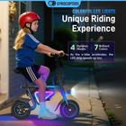 Gyrocopters Radi8 Electric Scooter for Kids - Speed 25 kmph - Range 20 km - LED Lights - Black-For added security, the integrated Anti-Theft GPS tracker allows parents to monitor the vehicle’s location in real-time via iOS devices