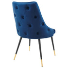 Modway Adorn Tufted Performance Velvet Dining Side Chair - Navy-Comes Fully Assembled