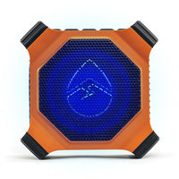 ECOXGEAR EcoEdge Plus Waterproof Bluetooth LED Lit Speaker - Orange-IP67 Waterproof / Shock Resistant