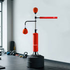 Soozier Standing Punching Bag with 2 Speed Balls - 360° Reflex Bar - Red-With 12 powerful suction cups on the bottom, it can fit most of the ground 